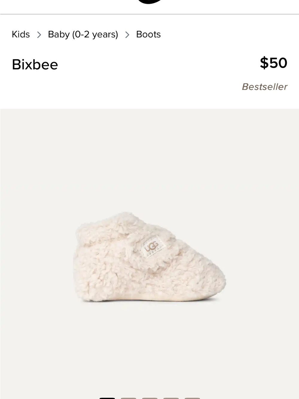 UGG Kids' Pink Sherpa Booties- Cozy booties - Picture 4 of 4